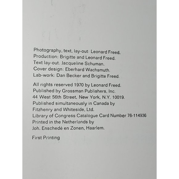 Made In Germany by Leonard Freed Photography 1970 First Printing Paper Back - Picture 2 of 12